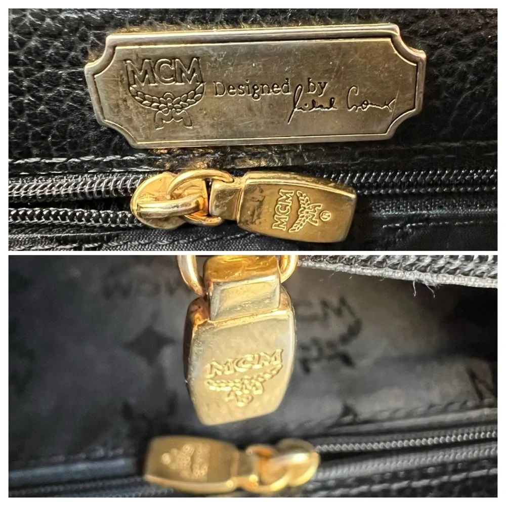 Vintage MCM Crossbody - Black Leather - Picture 11 of 16